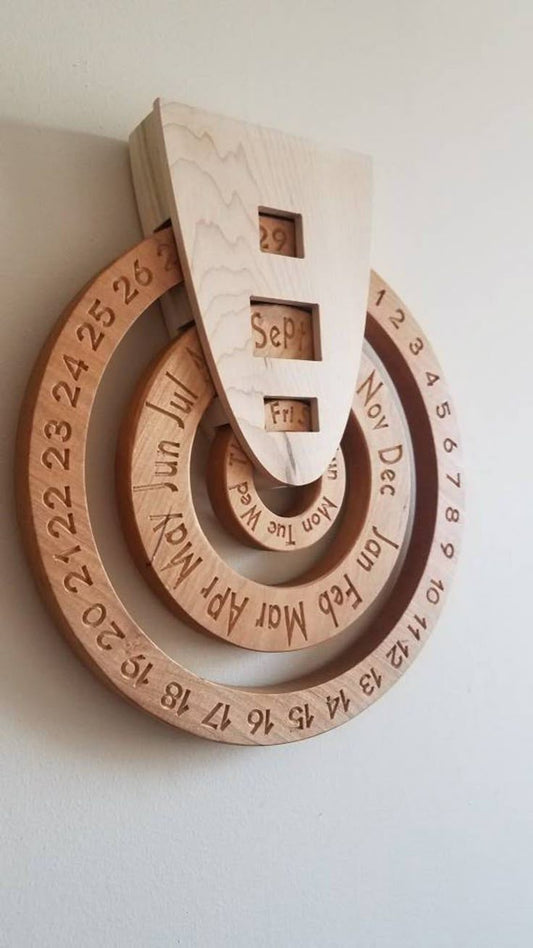 Wooden MDF Perpetual Calendar
