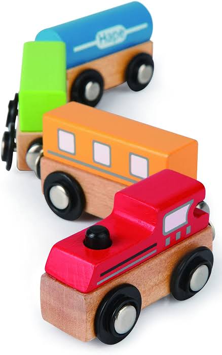 Wooden Magnetic Train Set for Kids - Educational Toy | Incrush