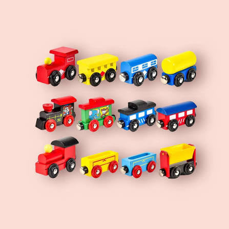 Wooden Magnetic Train Set for Kids - Educational Toy | Incrush