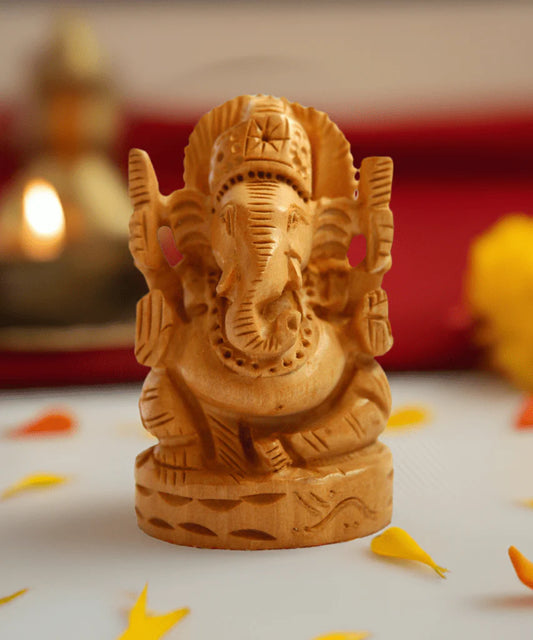 Channapatna Wooden Ganesha Statue