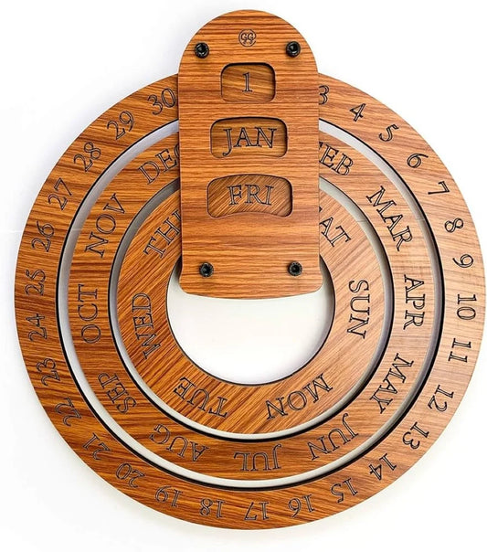 Wooden MDF Perpetual Calendar
